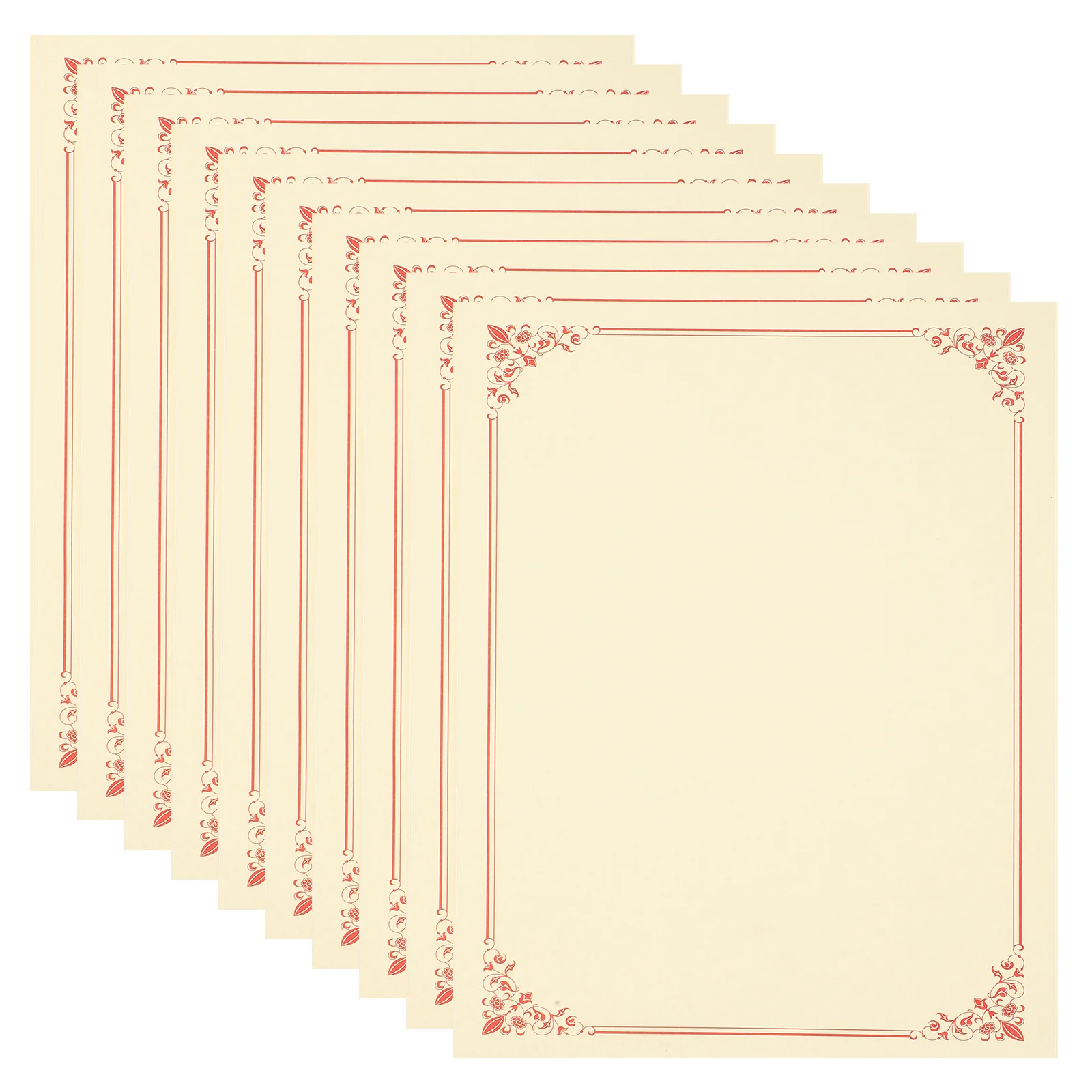 10Pcs Blank Diploma Certificate Paper Honor Award Sheets for Student Employee Graduation Training Printing Use