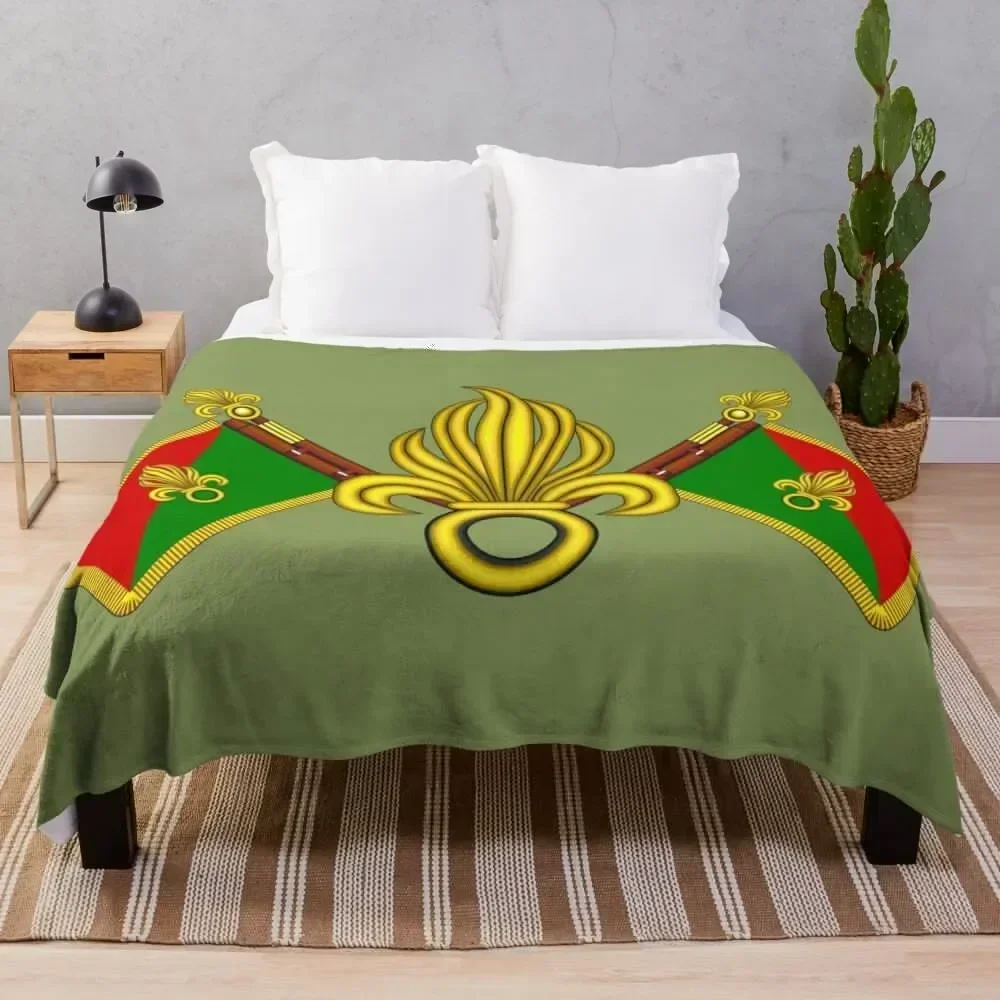 

French Foreign Legion - Fanion et grenades Throw Blanket