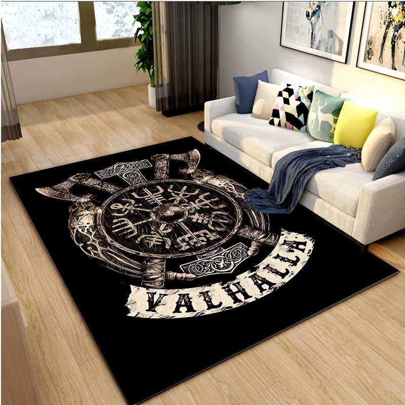 Viking Tarot Witchcraft Carpet for Living Room Decor Sofa Table Large Area Rugs Bedroom Bedside Anti-slip Floor Mat Alfombra