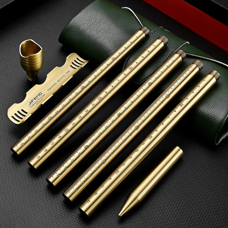 

Cigar Set Golf Cigar Holder Plug-in Cigar Holder Large Diameter Smoke Slot Gift Box JF-GEF002