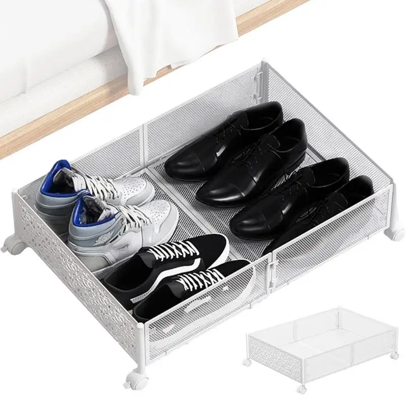 1pc Under Bed Rolling Storage durable Large Capacity Foldable Clothes Organizer multipurpose Blankets Bedding Shoes box for home