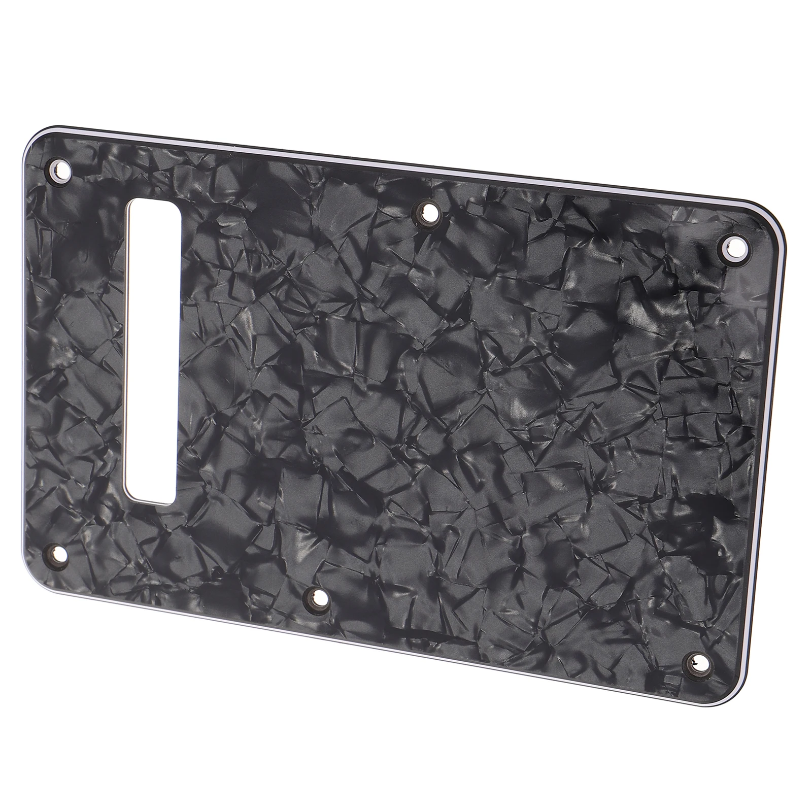 

2Pcs Electric Guitar Backplate with 6 Holes Rounded Edge Cover Plate for Control Cavity Dust Shield Reliable Guitar Protector