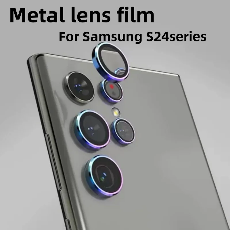 Camera Screen Protector For Samsung Galaxy S24 Ultra 5G Case Metal Camera Lens Cover S24 S 24 Plus S24 Rotective Case Film
