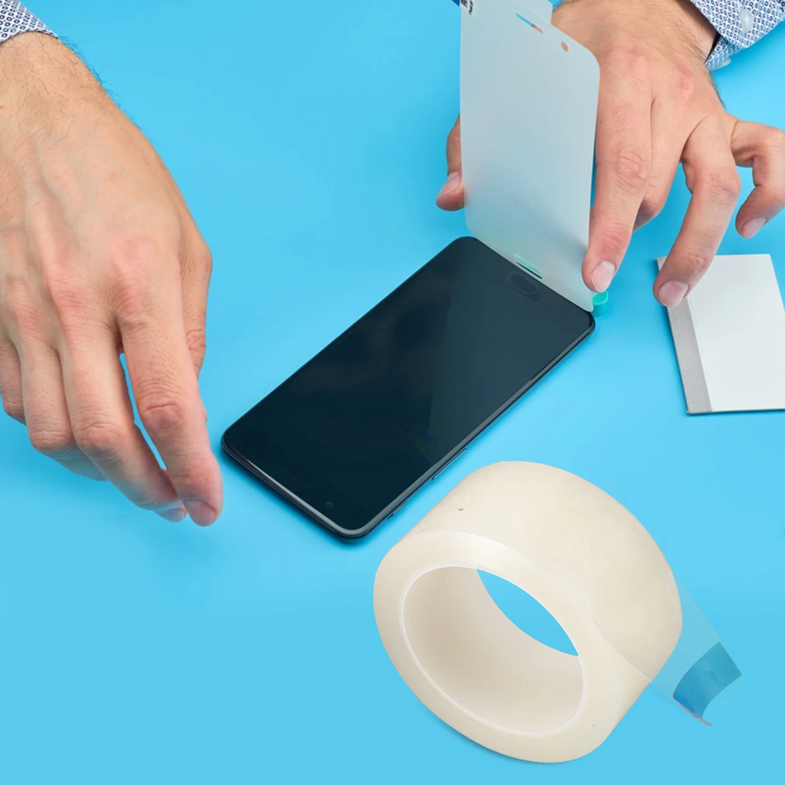 

1-рулонная утолщенная от пыли лента для очистки экрана телефона, защитная пленка для удаления грязи, клейкое средство для очистки экрана, аудио-видео объектива