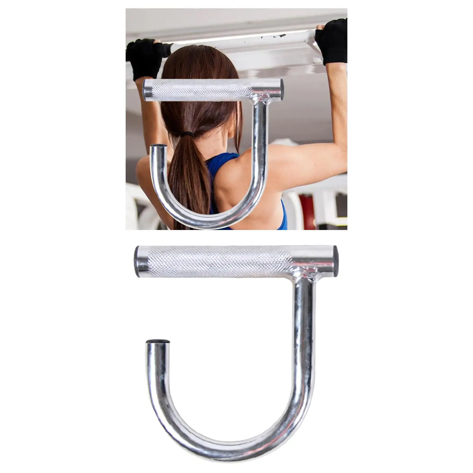 pull Down Handle Non Slip Exercise Handles Equipment Steel Seated Row Pull Down Bar Attachment for Strength Training Gym