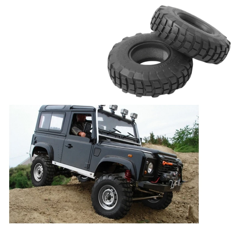 

2x Mud Plugger 1.9" Truck Offroad Tires for RC4WD Gelande ii D90/D110 Defender Cruiser FJ40 Trail finder 2 mojave RC Crawler Car