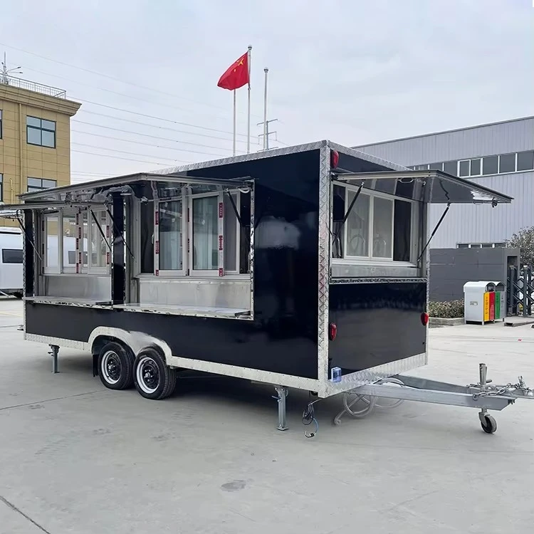 Street Mobile Sushi Ice Cream Kaffeewagen Bäckerei Bubble Tea Food Truck Carritos De Comida BBQ Pizza Food Trailer