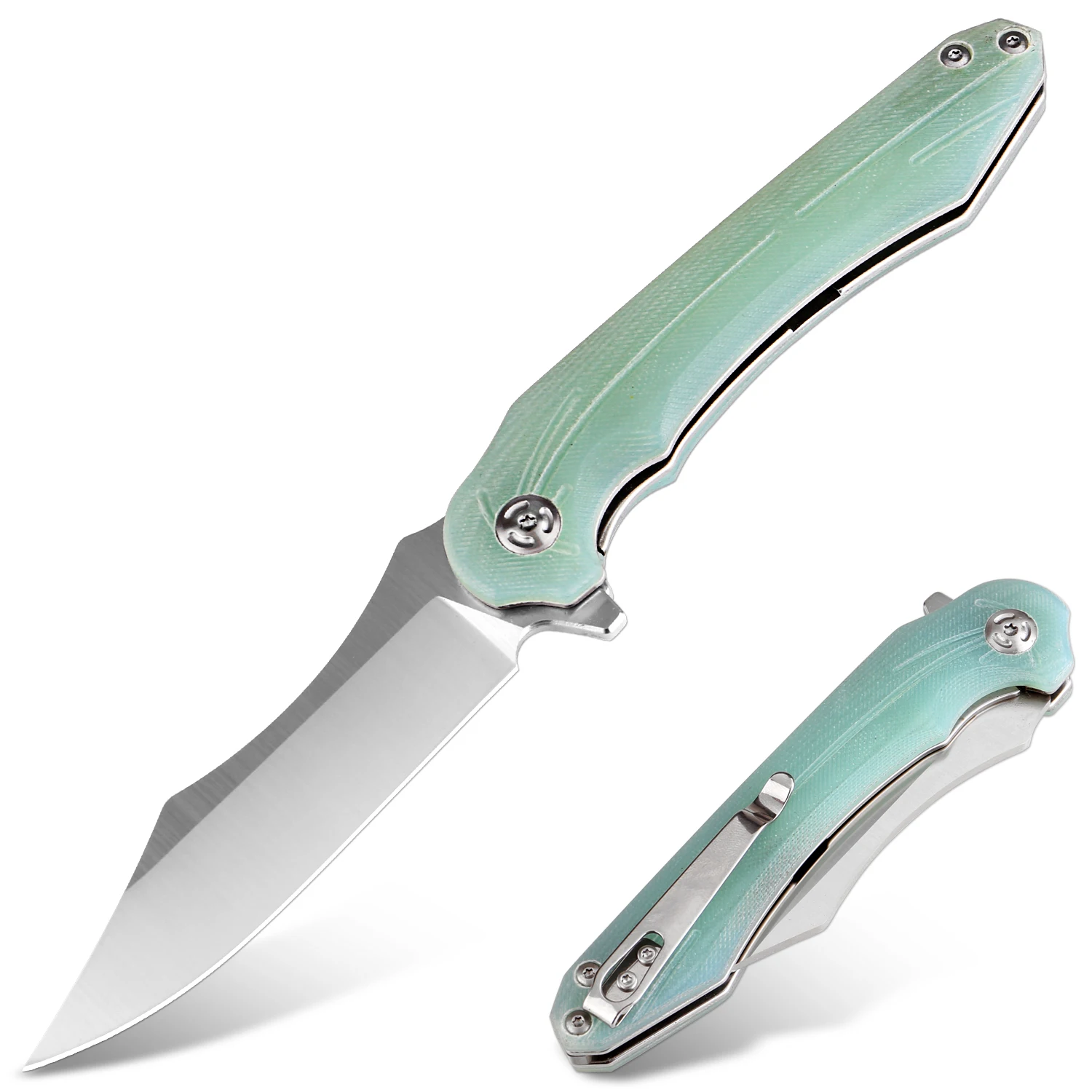 

Карманный складной нож, Ручка G10, поворотный шарикоподшипник, D2, стальной карманный зажим для повседневной переноски, походный охотничий нож, острый нож