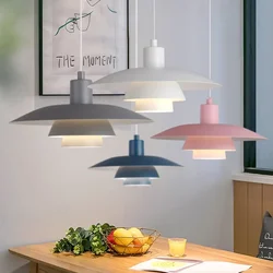 Nordic minimalistische LED Pendelleuchte Schmiedeeisen Restaurant Pendelleuchte Wohnzimmer Schlafzimmer Lampe dekorative Beleuchtungskörper