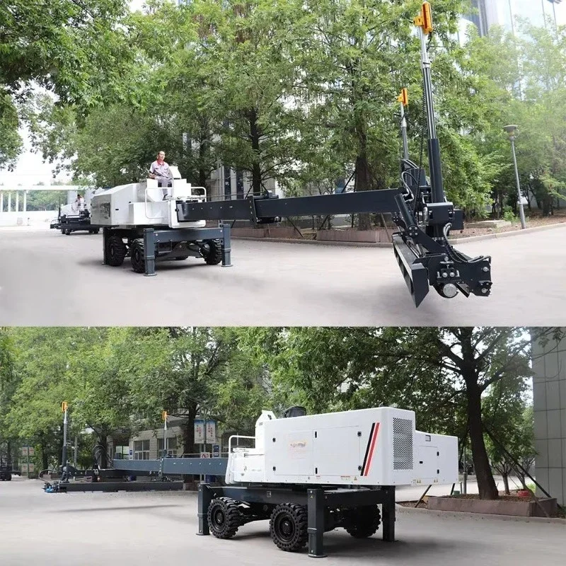 VANSE YZ40-4E Telescopic Boom Self-Leveling Concrete Laser Leveling Machine Industrial Concrete Leveler Machine