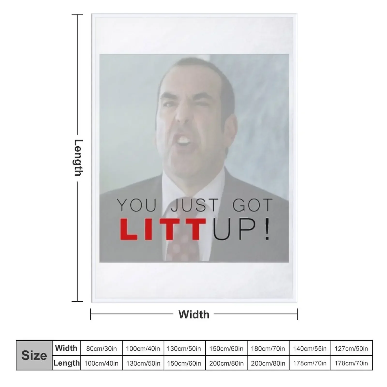 You Just Got Litt up Throw Blanket couch cozy soft plush fuzzy picnic outdoor blanket