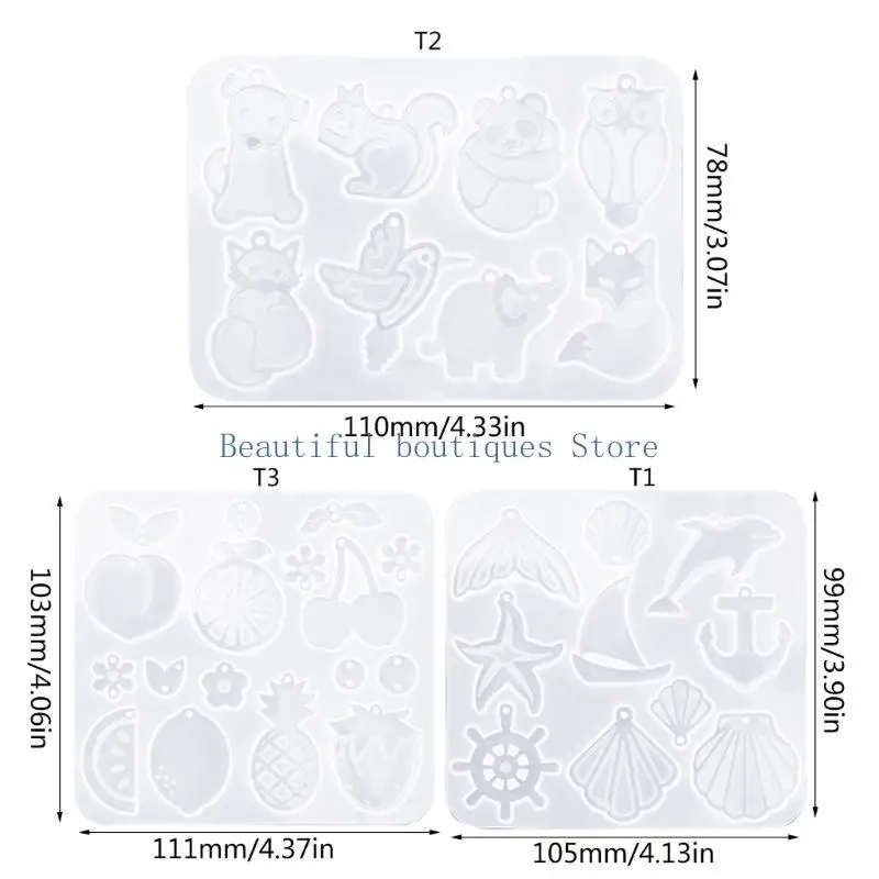 Shell Shells Shells Fruit Animals Series Senring Подвесная плесень