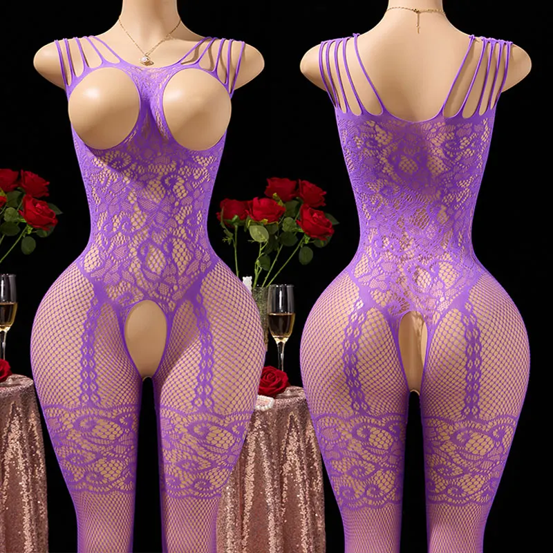 

Сексуальное женское белье, женское ажурное открытое боди, сексуальные костюмы для взрослых, прозрачное нижнее белье с вырезами, кружевное боди Тедди