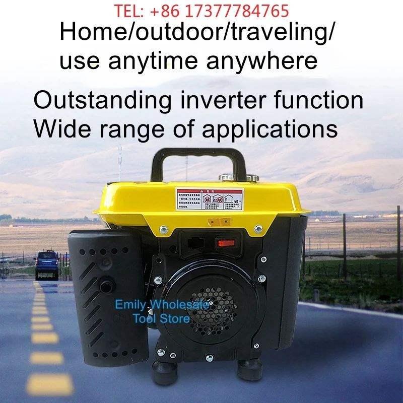 1kw 220V mute manual generator direct send micro home small mini portable portable handheld inverter generator