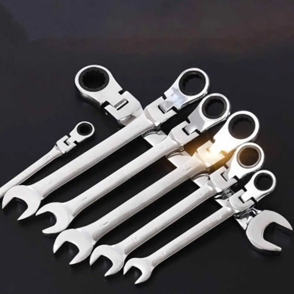 8/9/10/11/12/13/14/15/16/17/18/19mm Combination Ratchet Wrench Flexible Head Ratchet Tool Ratchet Combination Set Hand Tools