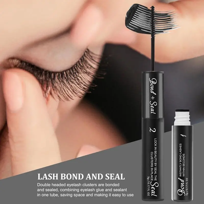 1pcs Quick Drying Eyelash Bond And Seal Fast Drying Lash Glue And Sealer Waterproof Strong Hold Cluster Lash Glue Bond And Seal