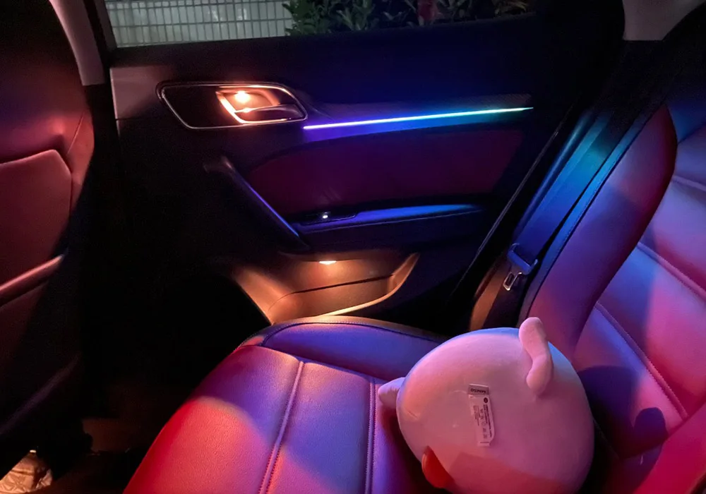 DIY Universal for Blade Ultra-thin LED Acrylic 3D Flash Ambient Light APP Control 210 Modes Neon Lamp