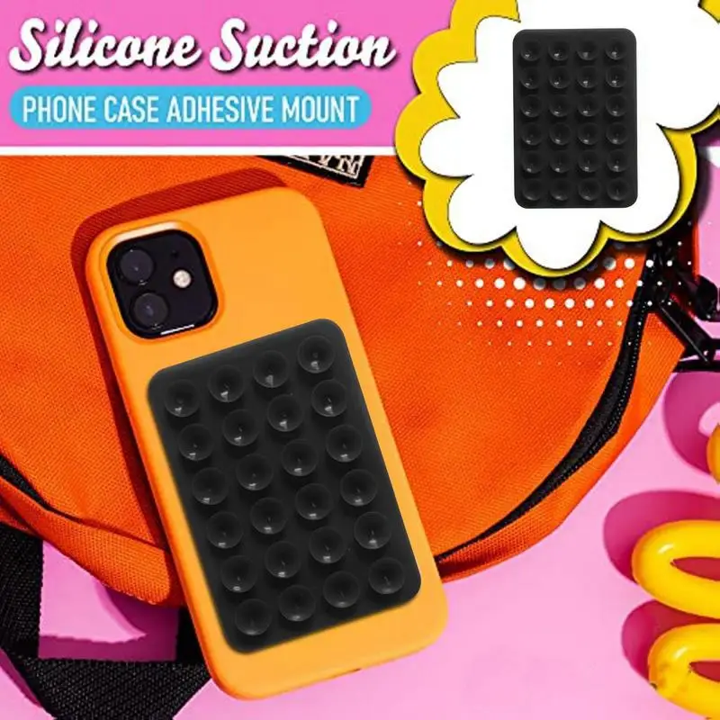 Sticky Grippy Suction Phone Case Mount Silicone Adhesive Phone Accessory For smart Phone Hands-Free tool