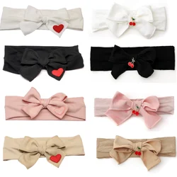 New Cotton Babyband heart bow elegant headband fashion children hairband hair accessories baby clip OEM freshhairband