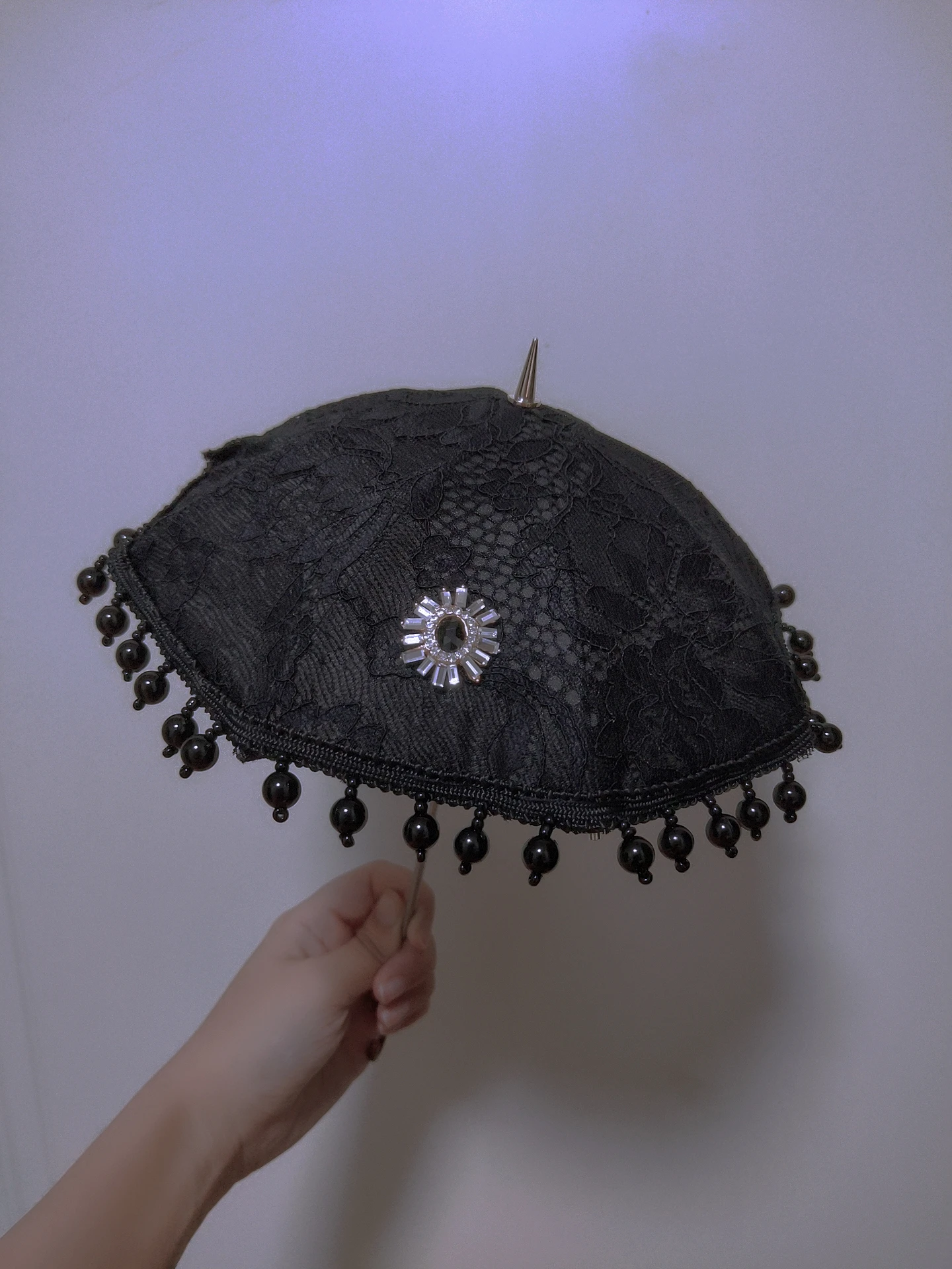 D04-A945 children handmade toy 1/4 1/3 Doll BJD/SD doll Accessories black tassels long umbrella 1pcs