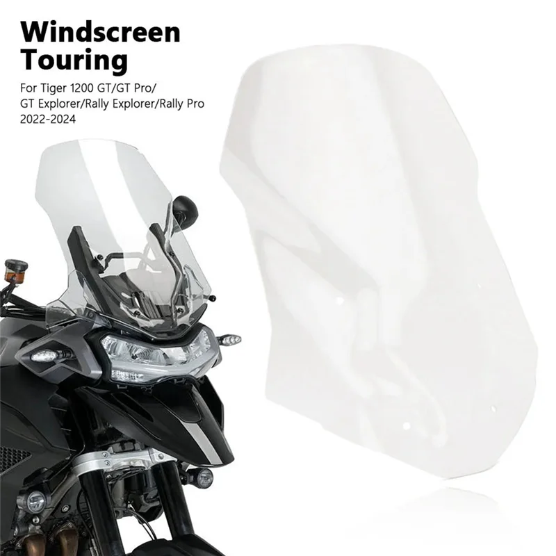 

High Quality Motorcycle Windscreen Windshield Covers For Tiger1200 GT Pro Tiger 1200 GT/GT Explorer/Rally Pro 2022-2024