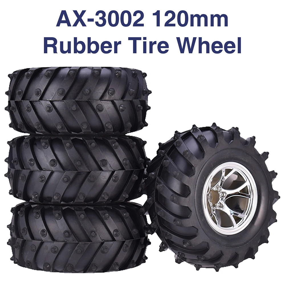 AUSTAR 4PCS AX-3002 120 มม.ยางยางล้อพลาสติกขอบสําหรับ 1/10 RC HSP HPI รถบรรทุกมอนสเตอร์ชุดอะไหล่