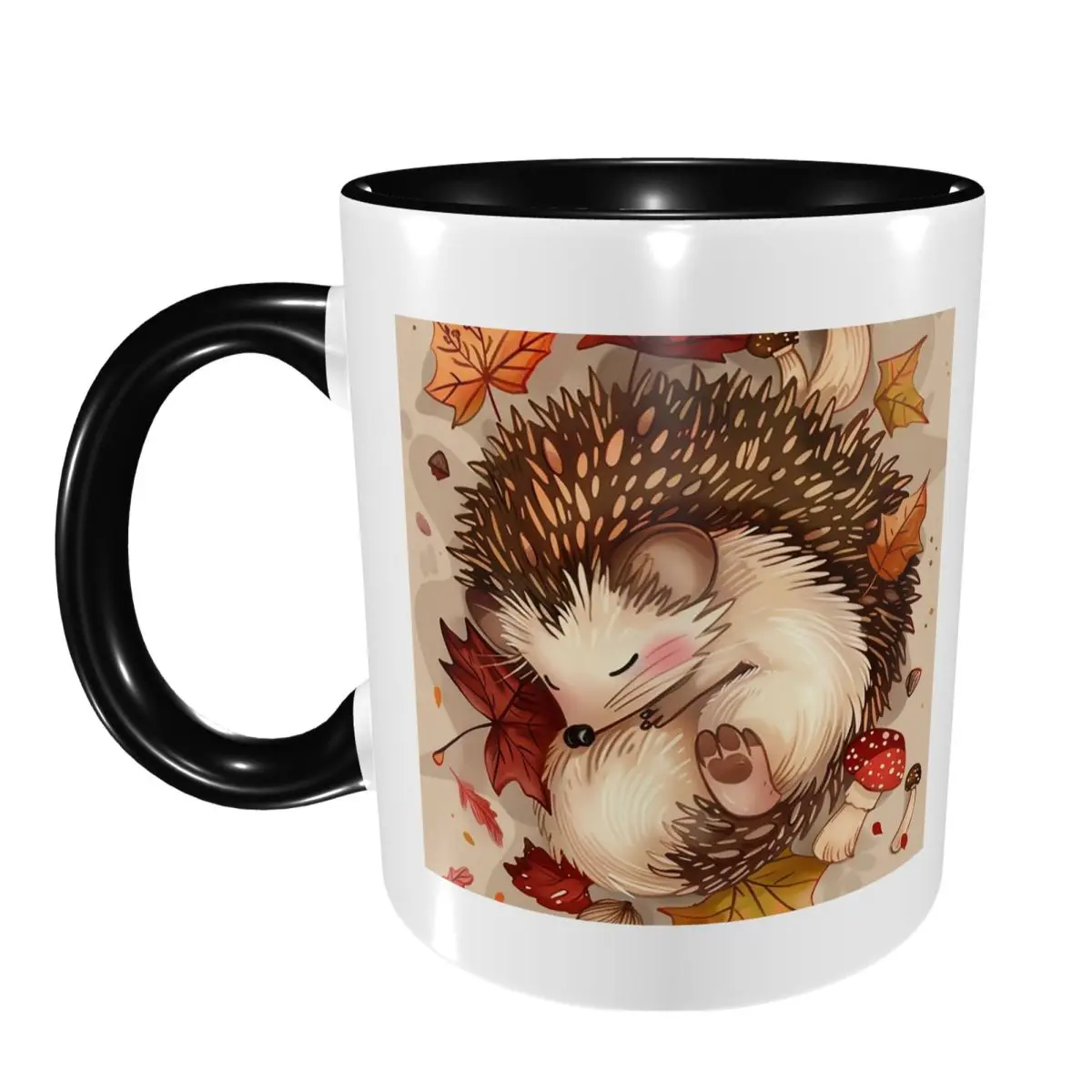 Hedgehog Animal Mug Funny Ceramic Coffee Cups Tea Mugs Milk Cup Drinkware Gift for Friends