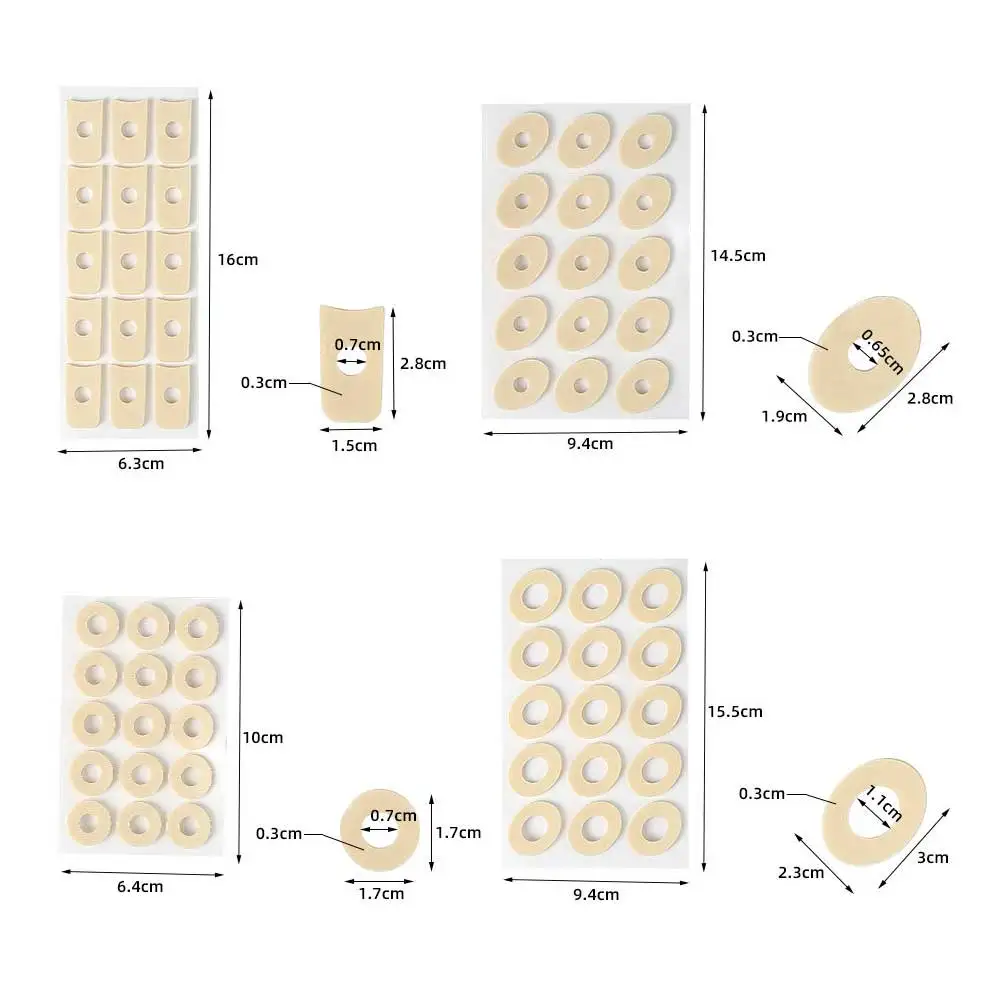15 個/1 シートトウモロコシ石膏足カルスクッションつま先保護耐摩耗足抗カルスフットパッチ鎮痛パッドプロテクター