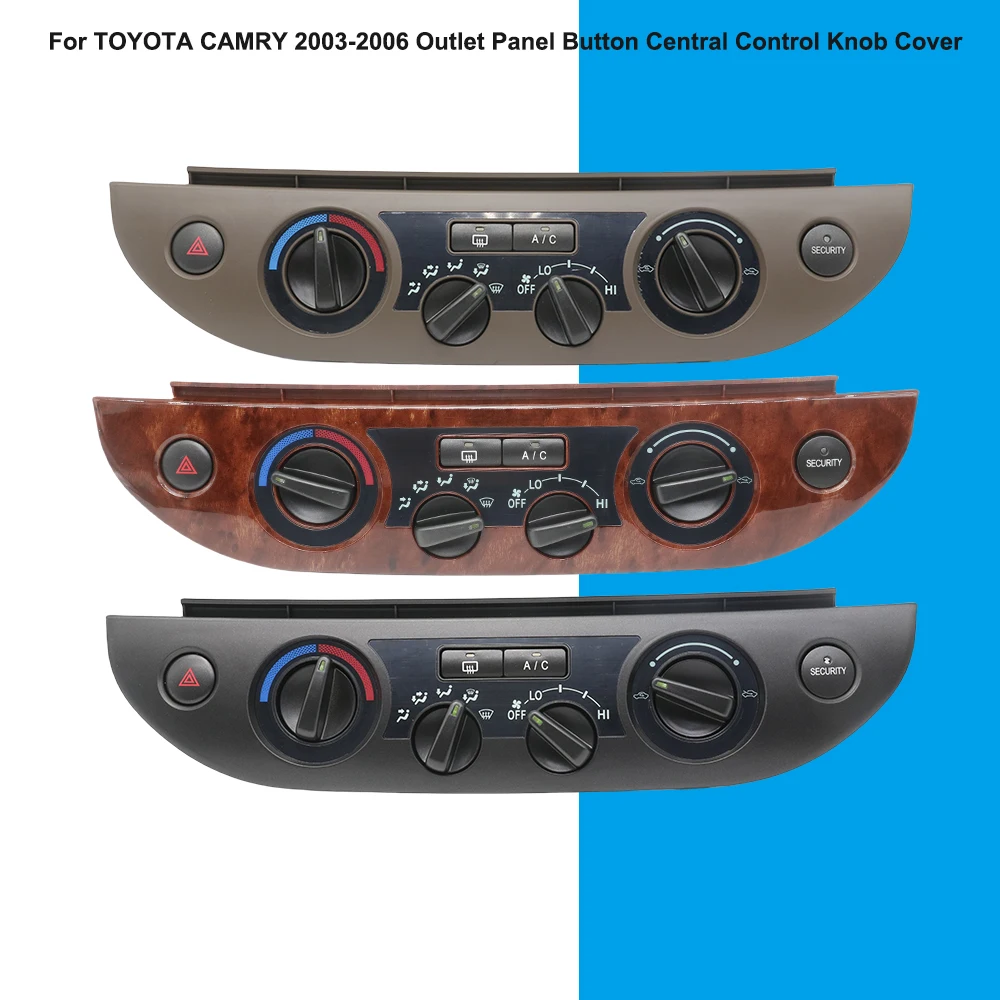 

Car Air Conditioning Vent Control MAX AUTO OFF REST For TOYOTA CAMRY 2003-2006 Outlet Panel Button Central Control Knob Cover