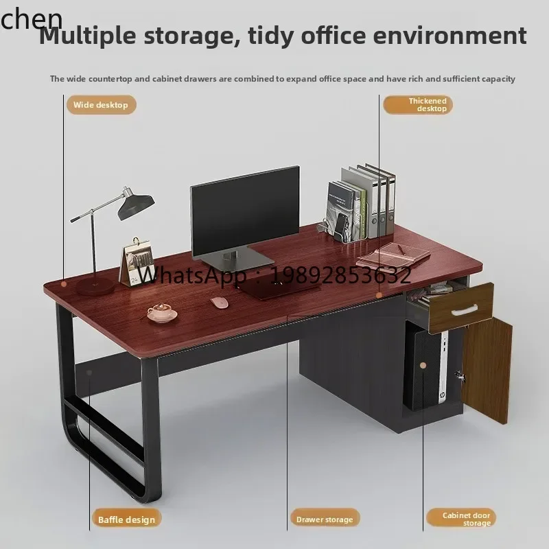

7BGZOffice Desk Employee Station Simple Modern Office Desk Staff Desk and Chair Set Single Person Station Simple