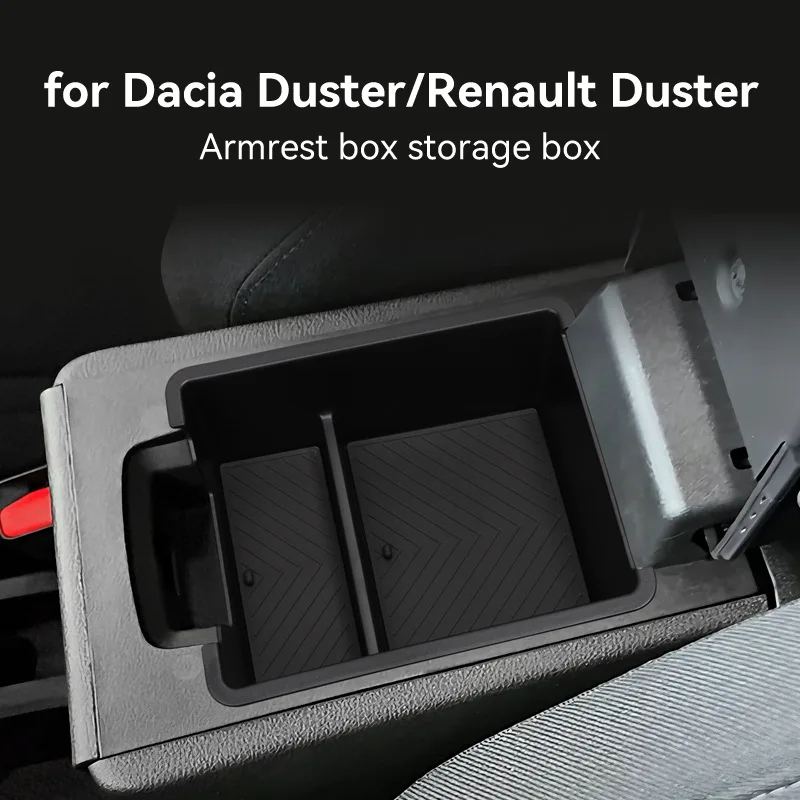Caja de Almacenamiento para Reposabrazos de Coche para Renault Dacia Duster 2025 2026, No Compatible con Transmisión Manual
