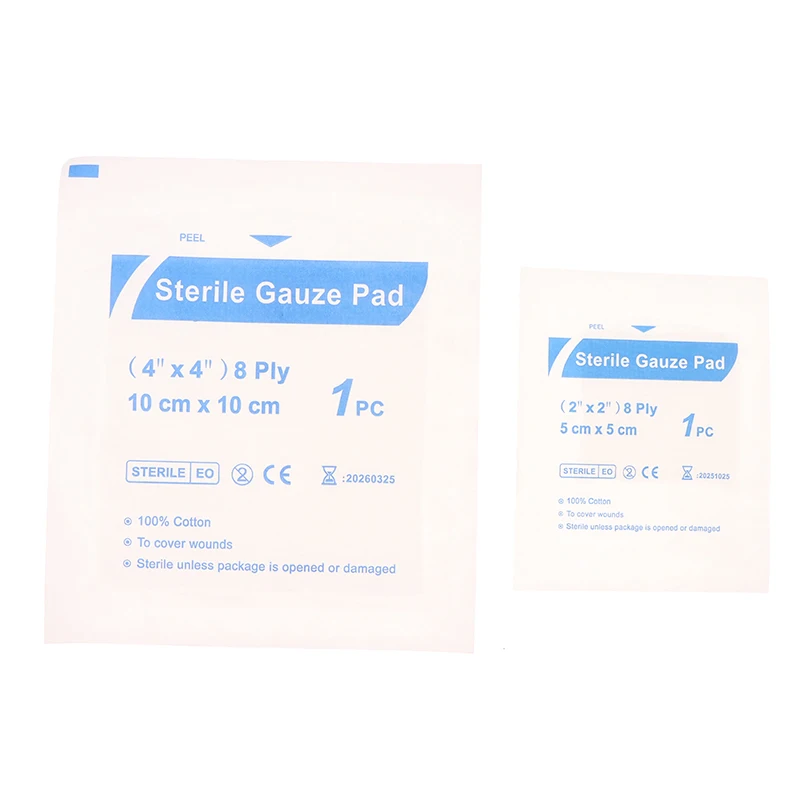 10pcs Sterile ABD Abdominal Pads Combine Pad Trauma Pad Wound Dressing For Outdoor Camp Tactical First Aid Kit Accessories