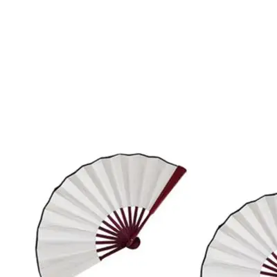 Lightweight 8 Inch Folding Fan Made of Wood and Silk for DIY Customization Home Decor Wedding Accessories and Travel Use