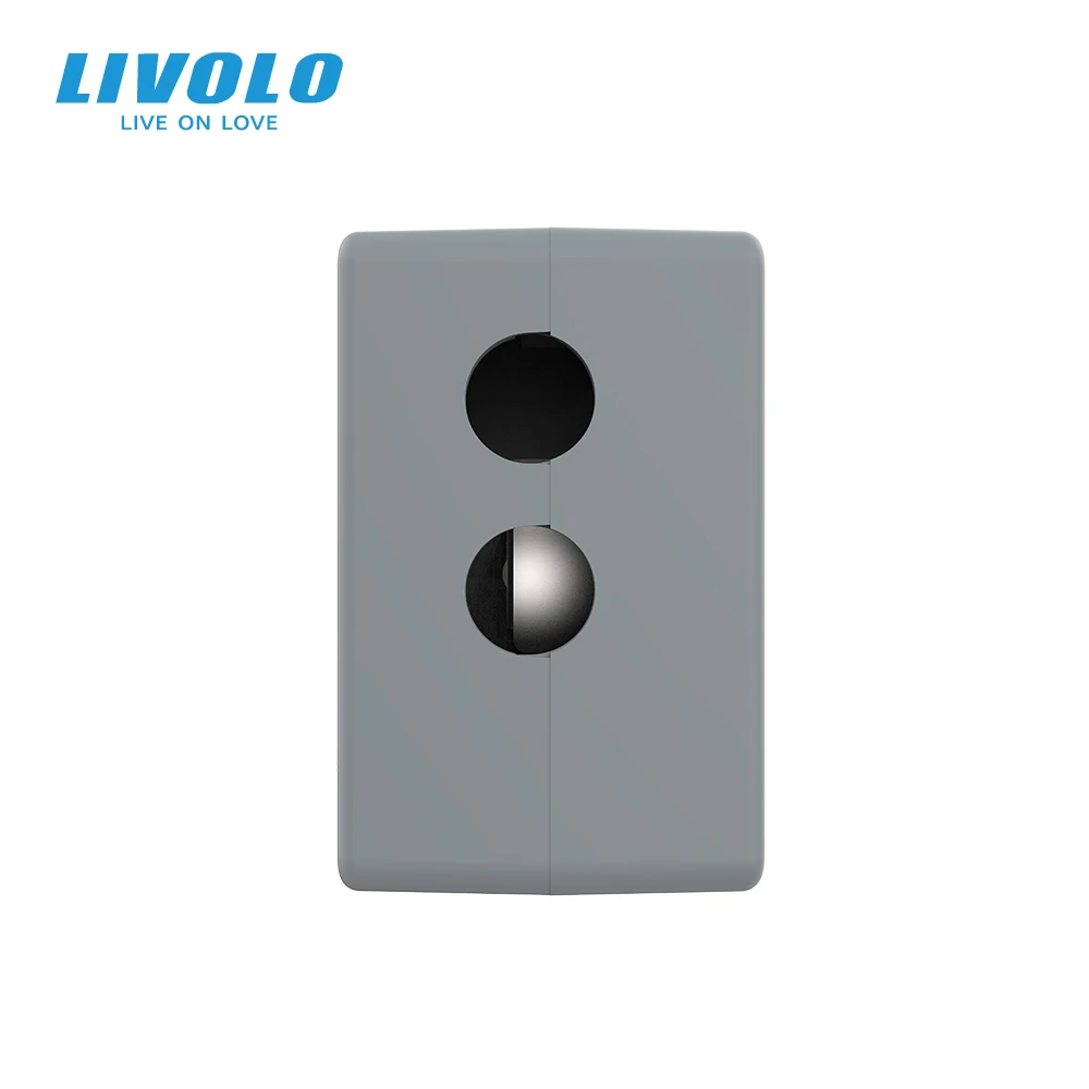 Livolo EU Standard DIY Parts Plastic Materials USB Plug Socket / Wall Outlet Function Key ,USB Charge VL-FCUS (No Metal Plate)