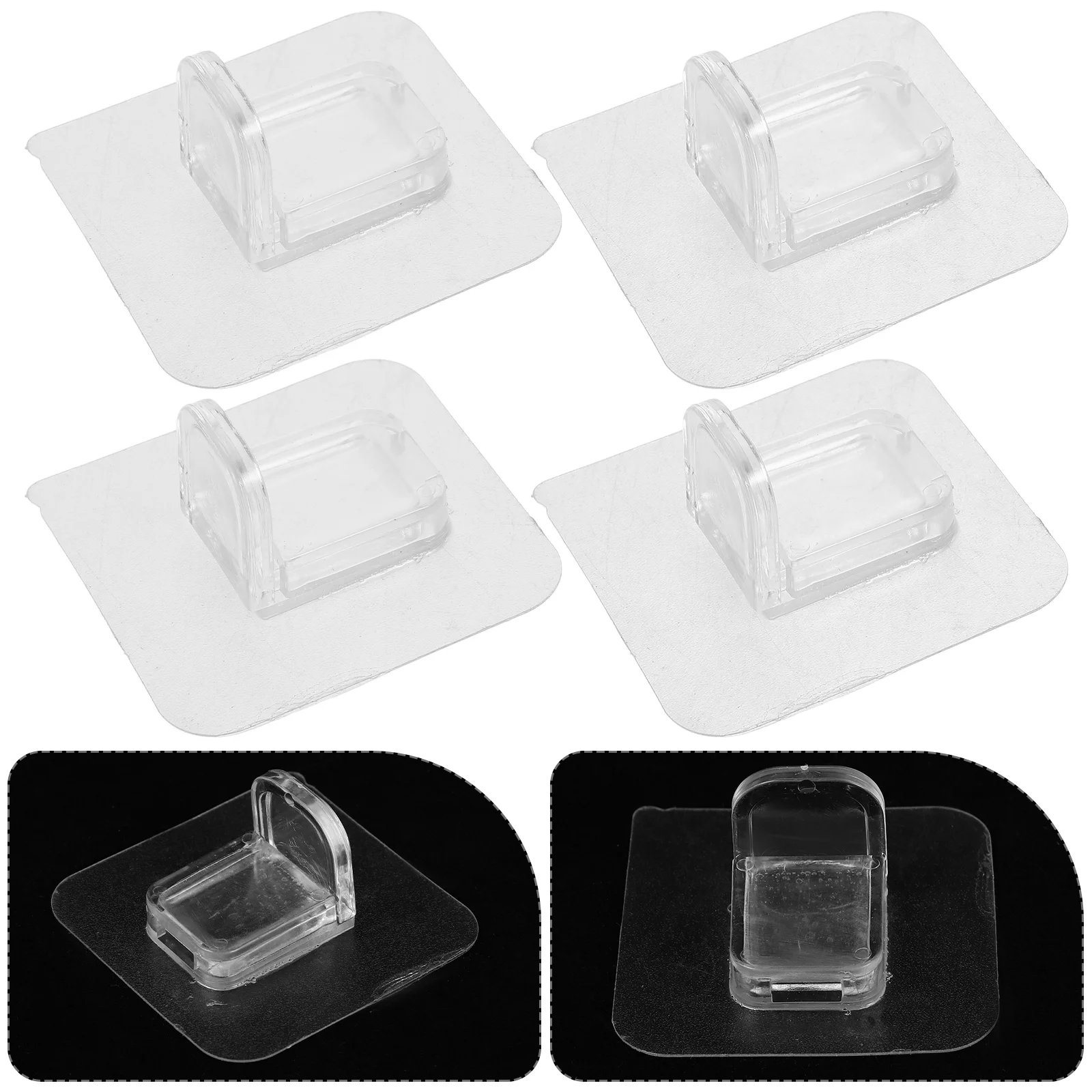 4 Pcs Baby Playpen Dresser Stabilizer Floor Toddler Holder Accessories Plastic Support Base