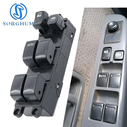 Imagen 2 del producto SORGHUM-botón de interruptor de ventanilla eléctrica para conductor delantero izquierdo, 25401-VB000, para Nissan Almera Tino TERRANO II R20 93-07 Sentra 2000-2006