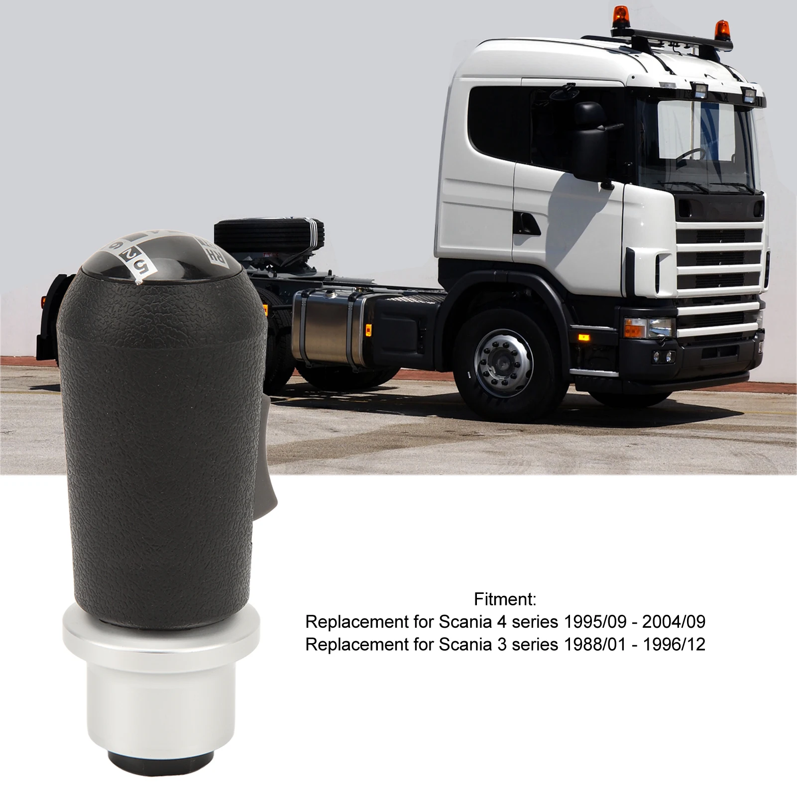 Gear Shift Lever Knob 1377386 Manual Gear Shifter Lever Button Knob with Transmission Adapter Switch Replacement for Scania
