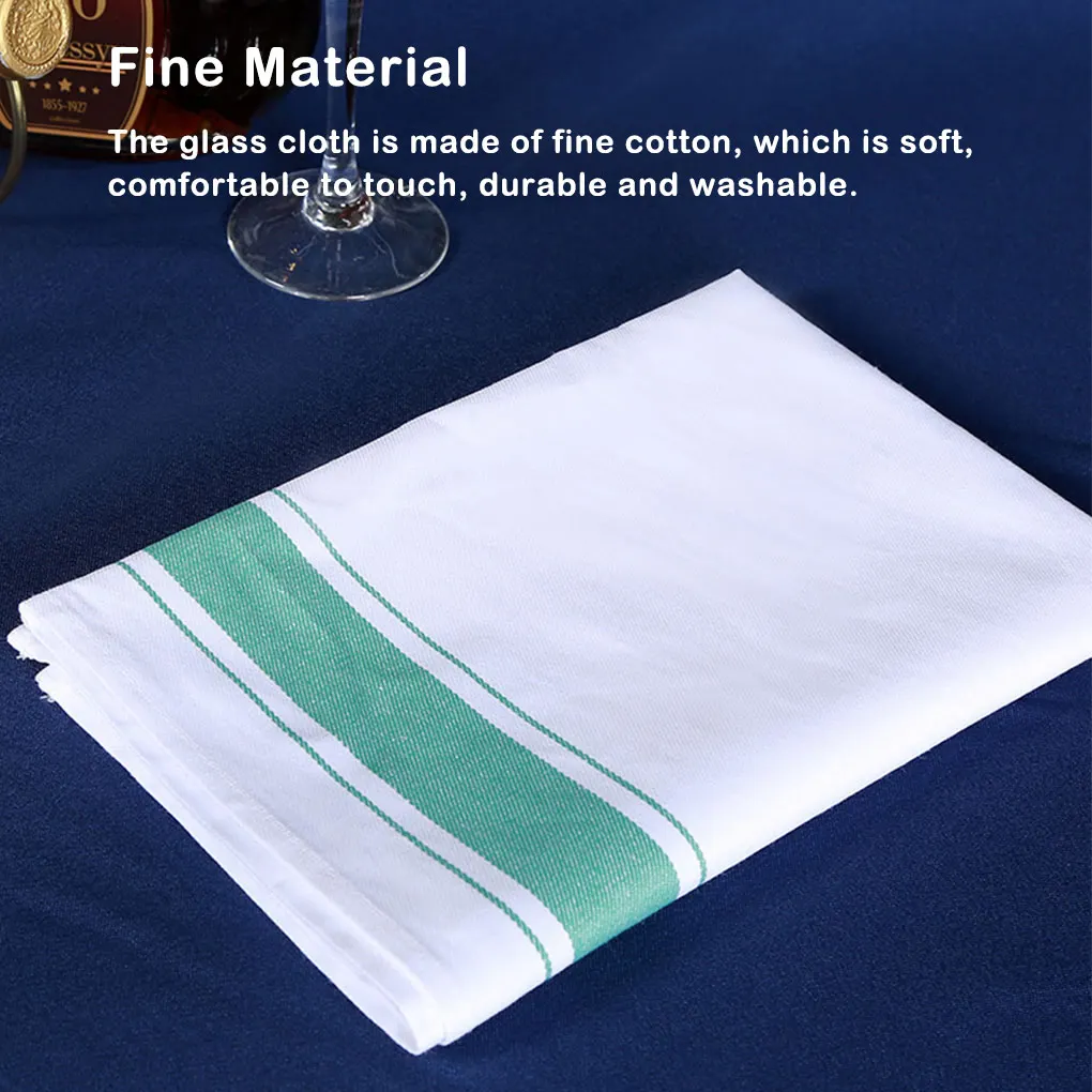 Cotton Glass Drying Cloth Portable Reusable Water Absorbent Colorful Soft Towel Kitchen Hotel Dish Cleaning Cloths Tableware