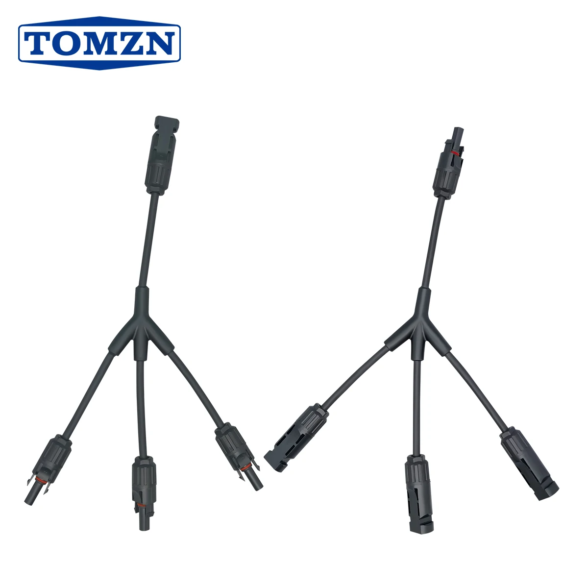 TOMZN Y-Type Photovoltaic Connector 3 to 1 IP67 Copper Wire Lug Extension 1000V 32A For Photovoltaic Combiner Box Solar Panel