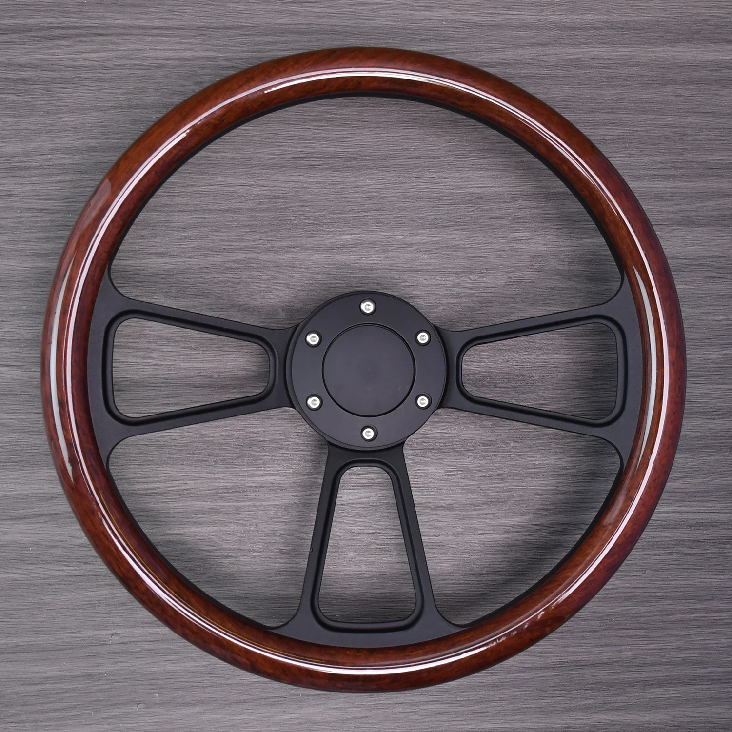 

Полудеревянный руль TIYPEOR, гоночное колесо в классическом стиле 340 мм с черным кронштейном 34 мм