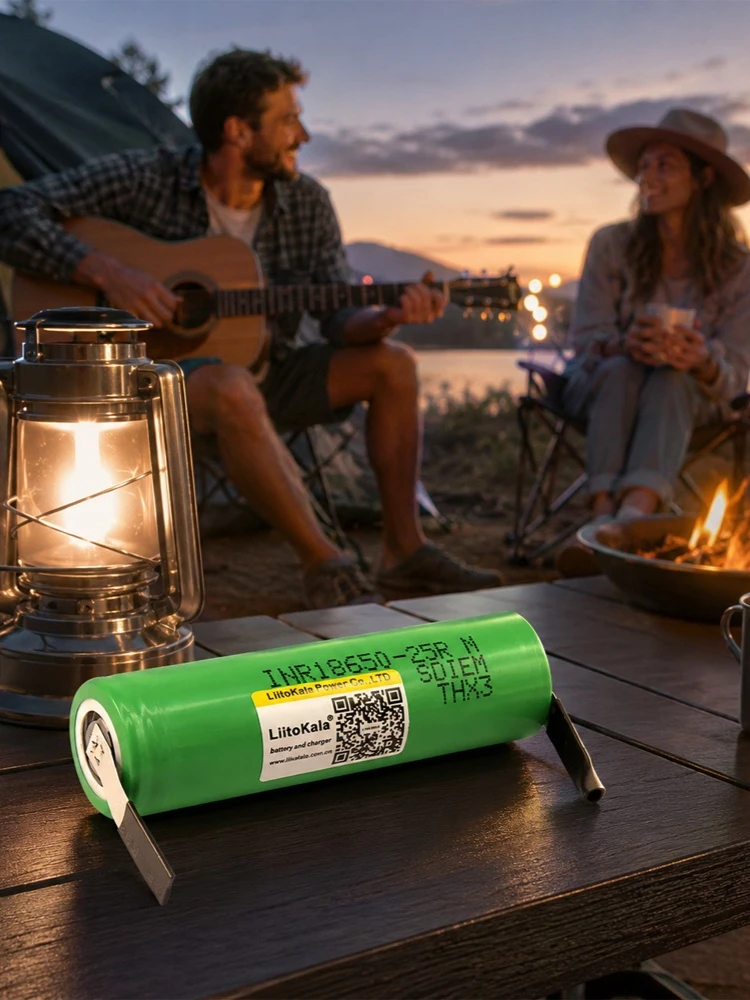 LiitoKala 1-8 szt. Oryginalne baterie 18650 2500mAh INR18650 25R 3.6V, prąd rozładowania 20A, dedykowane baterie do + DIY Nikel — zdjęcie produktu 7