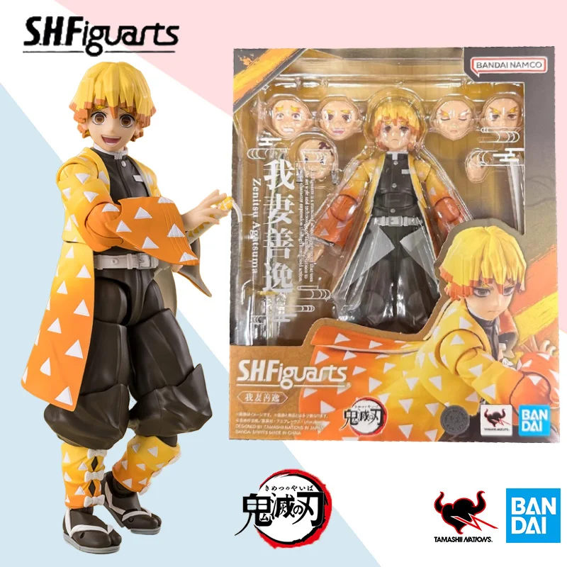 

Bandai S.H.Figuarts Zenitsu Agatsuma Demon Slayer anime action figure model toy collection ornaments gift