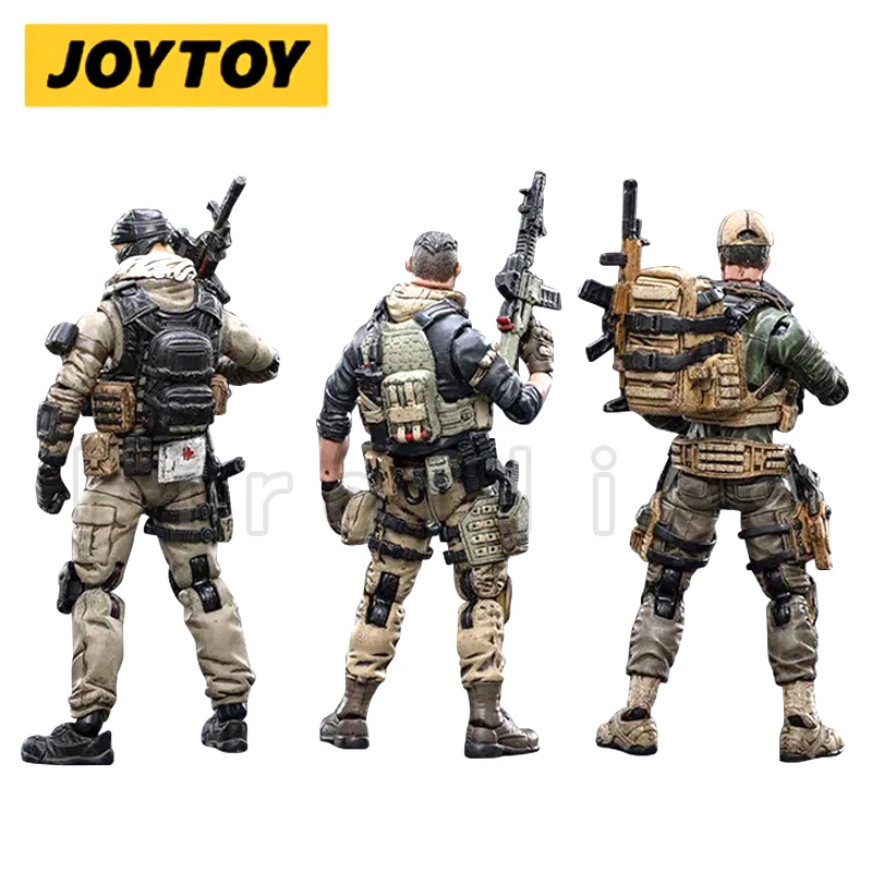 1/18 JOYTOY Action Figure (3 PÇS/SET) Freedom Militia Trio Anime Coleção Modelo Brinquedo