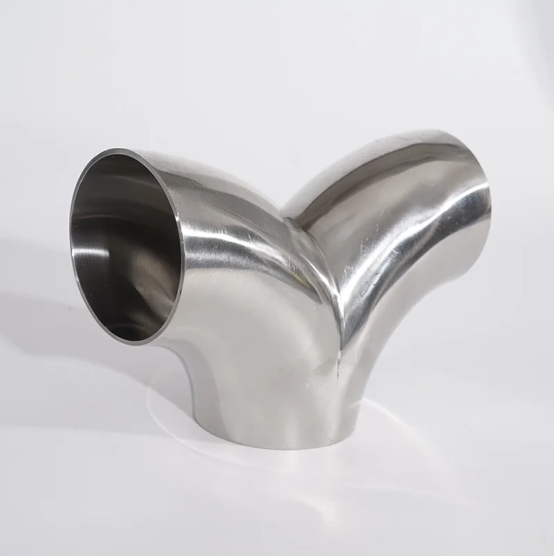 SUS 304 Edelstahl Sanitär-Stumpfschweißverbinder Y-Bogen 3-Wege-Rohr AD 19-102mm Zubehör Separator für Selbstgebrautes Bier und Wein – Detail 2