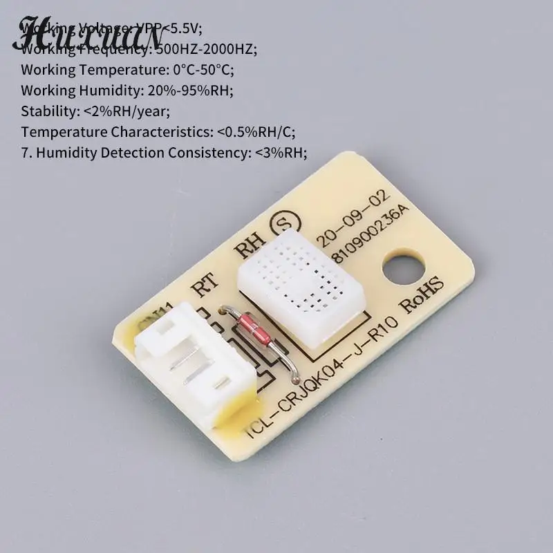 Placa de Sensor de humedad, deshumidificador, sonda de temperatura y humedad para humidificador, 3x1,8 cm, 1 piezas