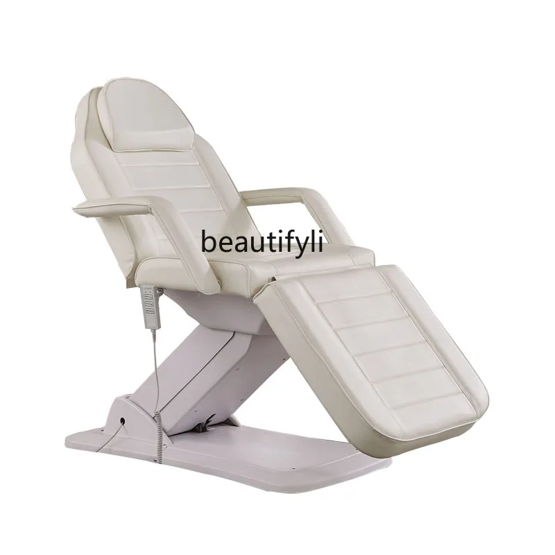 zq Folding Electric Beauty Bed Widened Beauty Salon Special Waterproof Tattoo Body Massage Physiotherapy Massage Bed