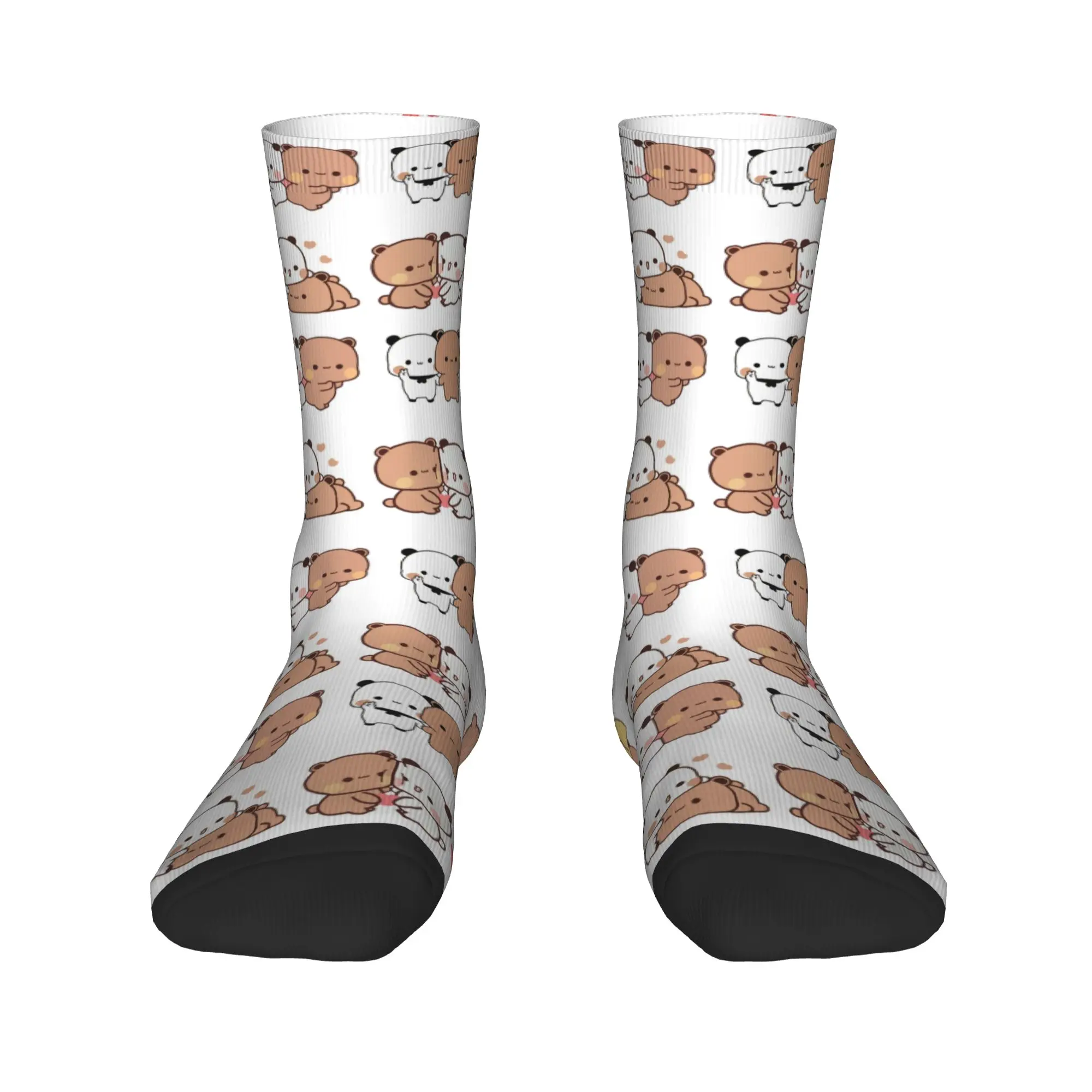 

Bubu Dudu Bear And Panda Men Women Crew Socks Unisex Cute 3D Print Dress Socks