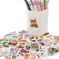 10/50/100pcs Funny Cat Stickers Cartoon Cute Decals Toy Stationery Guitar Phone Bicycle Laptop Luggage Car Graffiti Kids Sticker 5