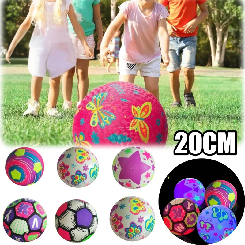 Bola de patada con luz LED con cuerda elástica para entrenamiento, decoración de fiesta brillante, balón de fútbol recargable, juguete para niños y adultos