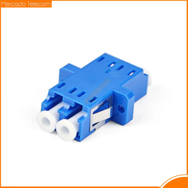 Adaptador de fibra óptica LC UPC, acoplador de fibra de modo único simple/dúplex, envío gratis, 50 unidades por lote